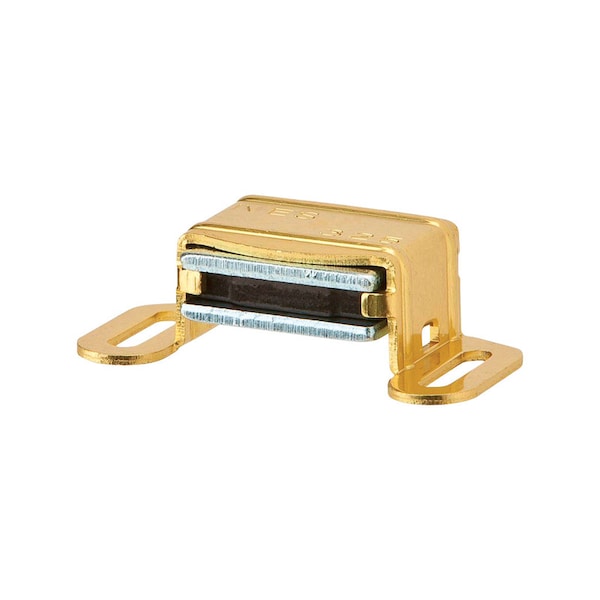 Ives Ives 0.6 in. H X 3.1 in. W X 1 in. D Polished Brass Aluminum Magnetic Catch 325A3 - main